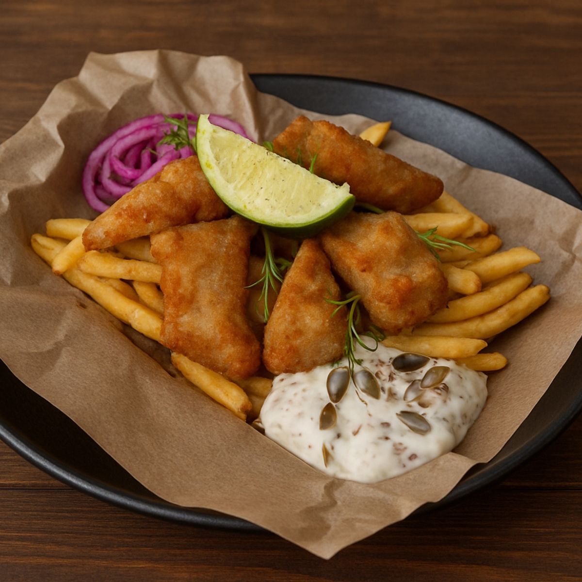 Harcsa fish and chips