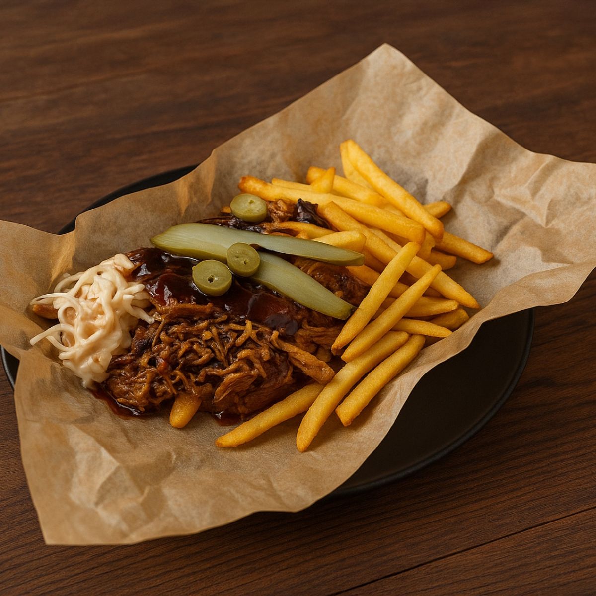 Pulled pork fogás